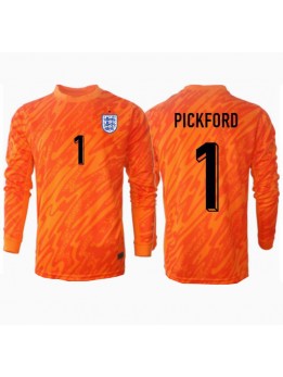 England Jordan Pickford #1 Målvakt Replika Hemmakläder EM 2024 Långärmad